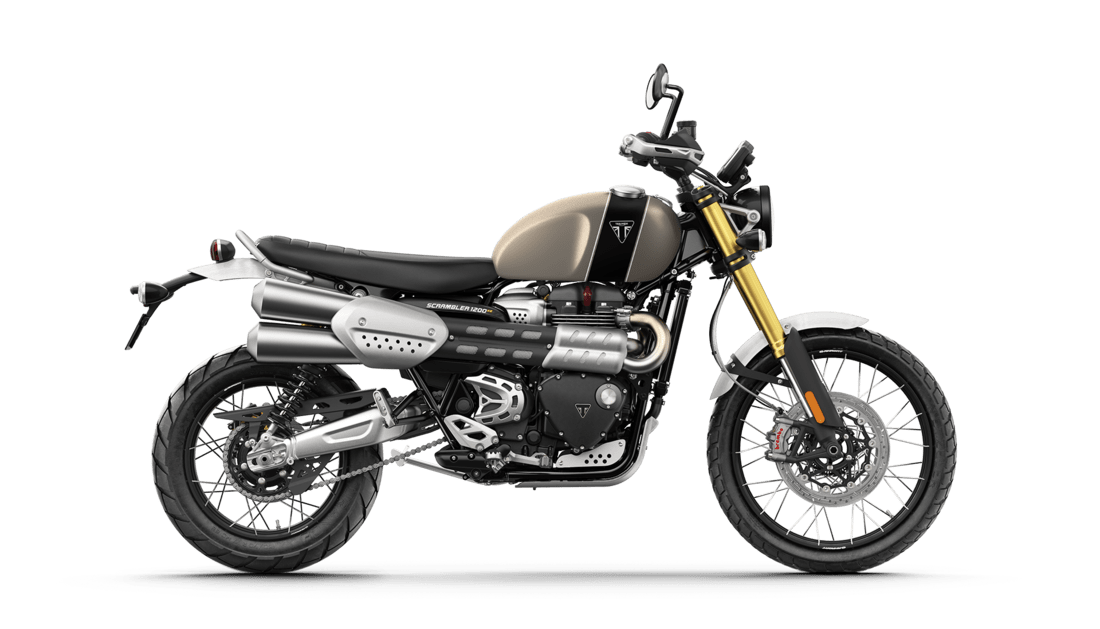 Triumph motorcycles street shop scrambler
